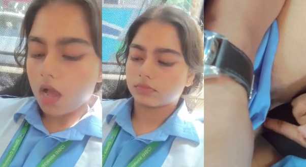 College girl got very horny in car xxx