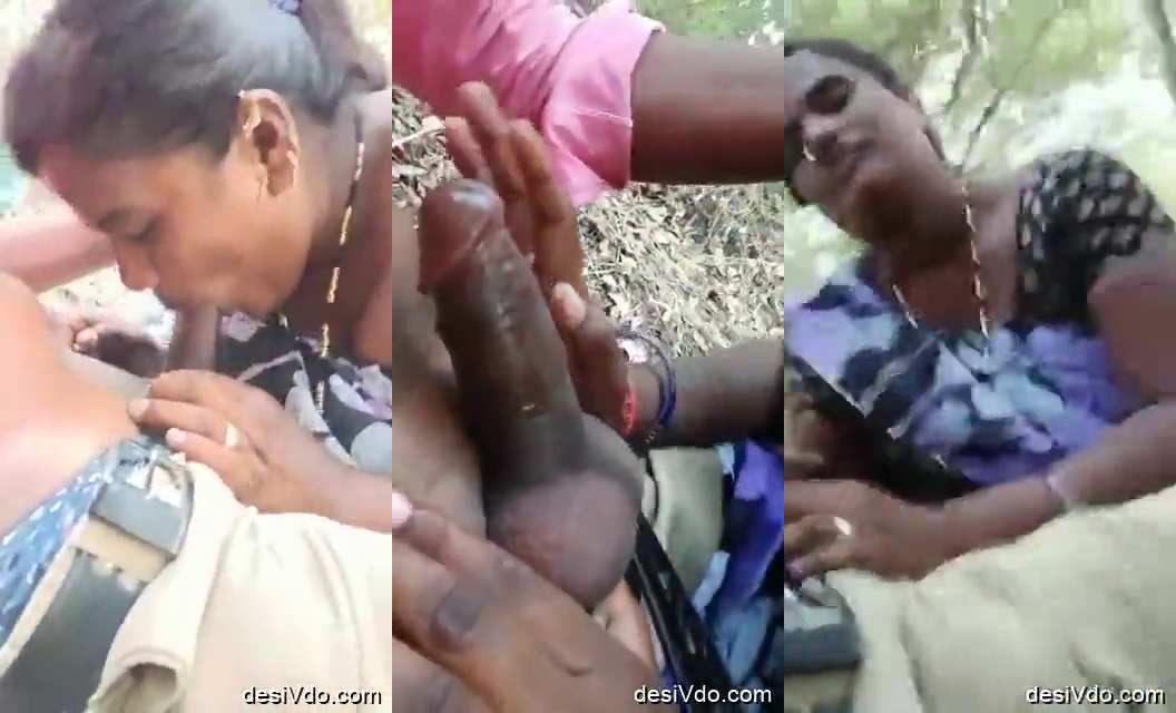 Marathi Bhabhi Blowjob in Jungle XXX Video