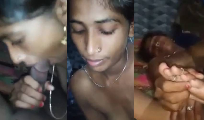 Dehati Skinny Bhabhi Sucking Her BF’s Cock XXX Video