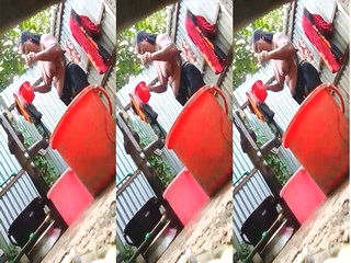 Sexy Desi Wife Bathing