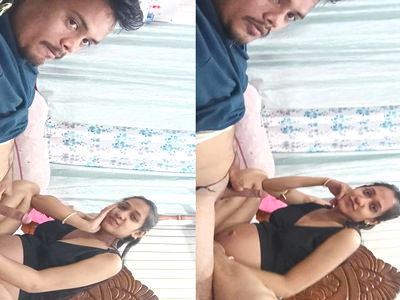 Desi Couple Boobs Suck n Handjob